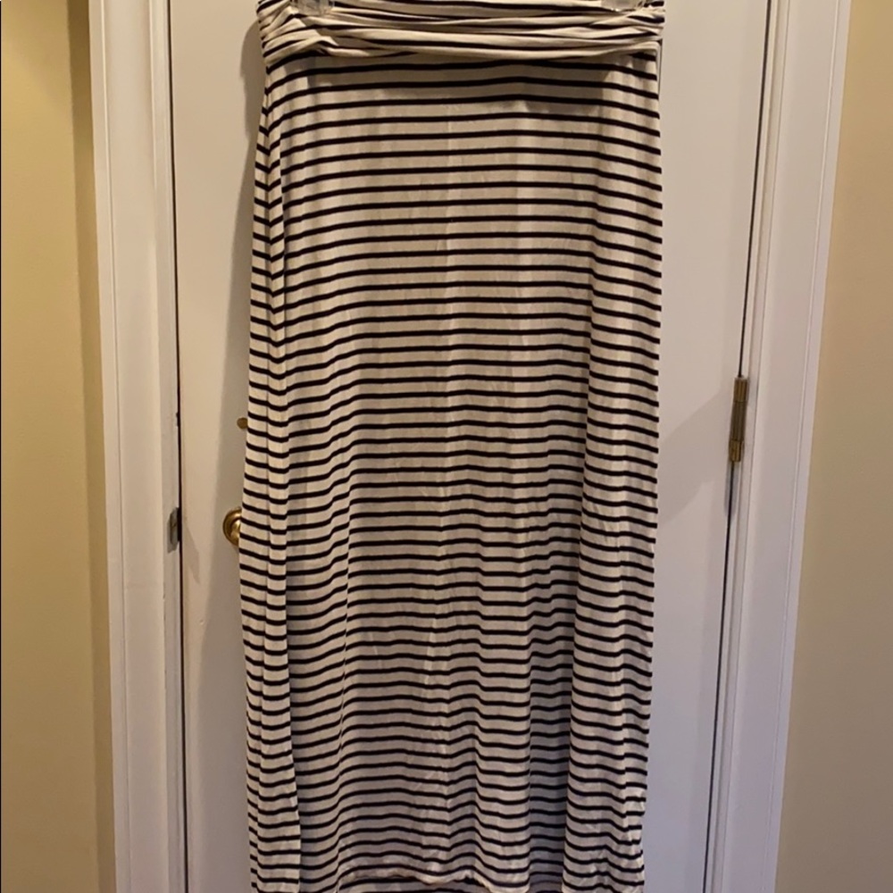 J. Crew stripes maxi skirt medium